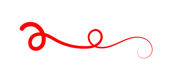 Swoosh swoops underline typography tail shape. Brush drawn thick curved smear. Hand drawn curly swish, swash, squiggle, twiddle. Vector calligraphy doodle swirl sign. Vector Underlined icon