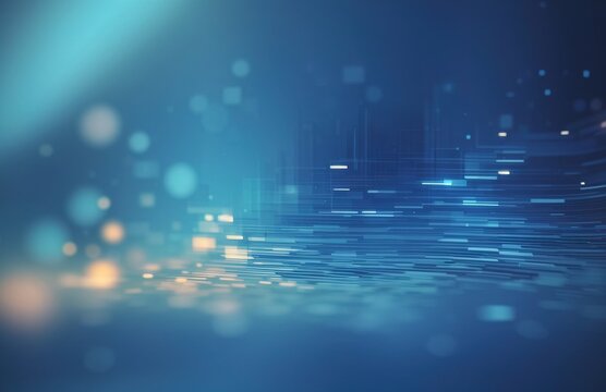 Blue minimalist blurry glitch overlay background