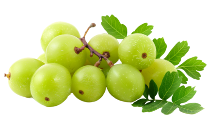 Fresh gooseberries on transparent background Remove png