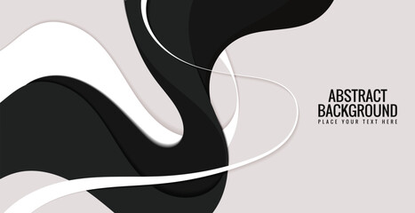 Dark stylish wave design background