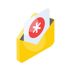 Have a look at this visually appealing medical mail isometric vector design