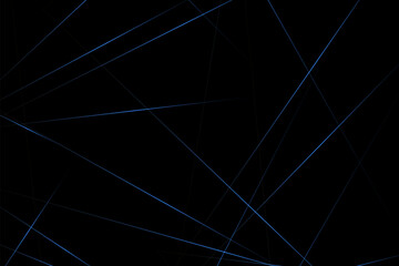 Abstract black with blue lines, triangles background modern design. Vector illustration EPS 10.