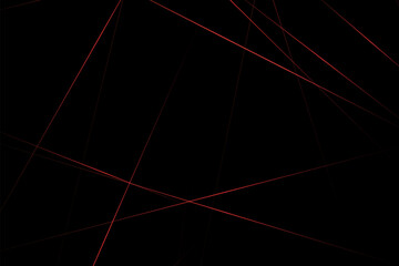 Abstract black with red lines, triangles background modern design. Vector illustration EPS 10.