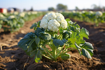 Photo of planting hydroponic cauliflower in open ground