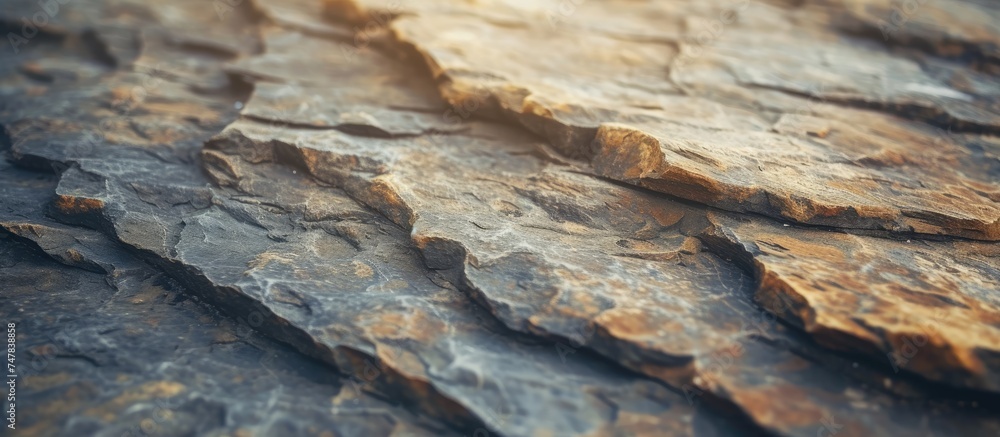 Poster this close-up view of a rock surface showcases the intricate patterns and textures of clean, old sto