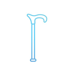 cane icon vector stock illustration