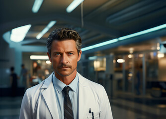 Fototapeta premium Portrait of doctor smiling