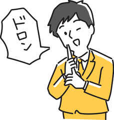 ドロンしようとする男性