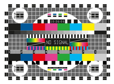 Universal Electronic Test Table for checking and configuring old color TVs