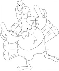 thanks giving coloring page for kids
