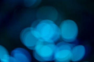 Abstract Blue Bokeh Light Background