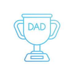 Fototapeta premium Trophy icon vector stock illustration