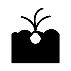 planting pot seedling Glyph Icon