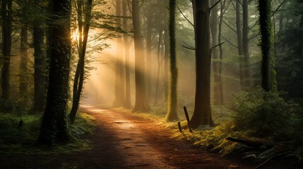Mystical Sunrise in Enchanting Dorset Woods, UK | Canon RF 50mm f/1.2L USM