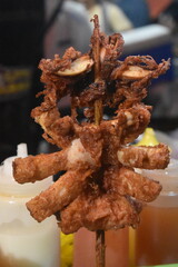 Philippines Street Food, Fried Giant Squid