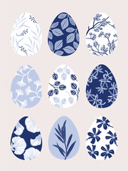 Easter Egg Colorful Pattern Illustration