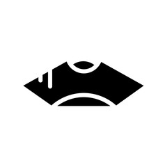 Fototapeta premium hat quarter tri Glyph Icon