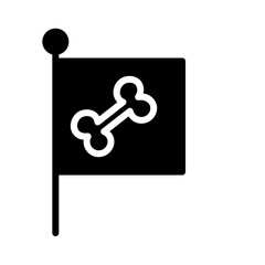 bandit flag jolly Glyph Icon