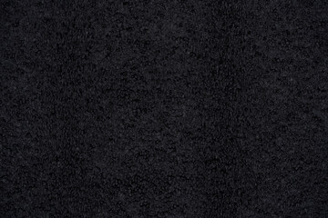 Dark Black Fabric Close-Up Texture.