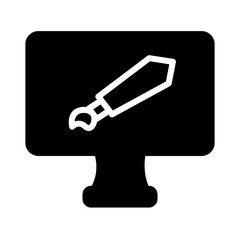art design digital Glyph Icon