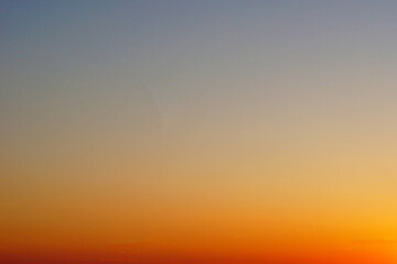 Natural landscape view of clear blue gradient sky