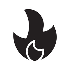 danger fire science Glyph Icon