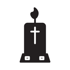 candle light flame Glyph Icon