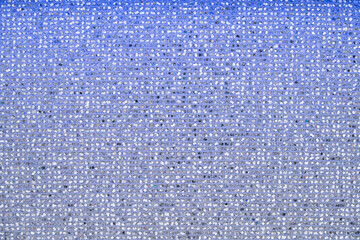 Glistening Blue Sequin Fabric Texture.