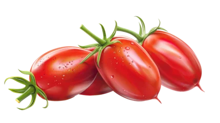 Poster Vibrant Roma Tomatoes on PNG Transparent background © FS Stock