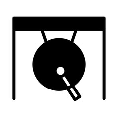 chinese gong music Glyph Icon