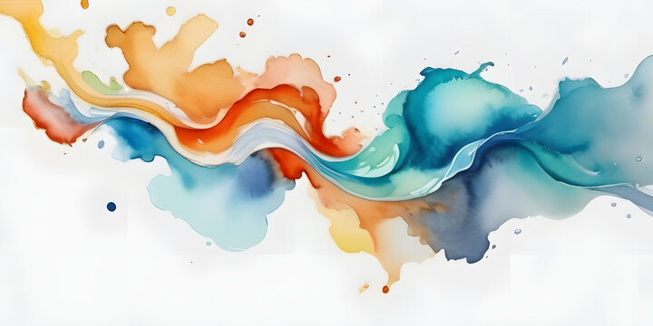Flow, a collection of imaginary watercolors, background