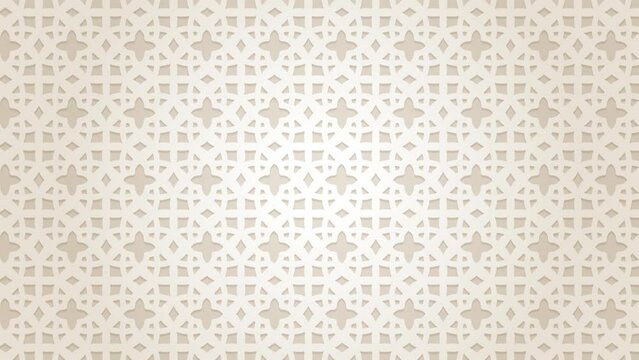 Ramadan kareem ornamental geometric pattern animation loop background. Arabic ramadan decoration ornament element animation loop template. High-quality 4K footage