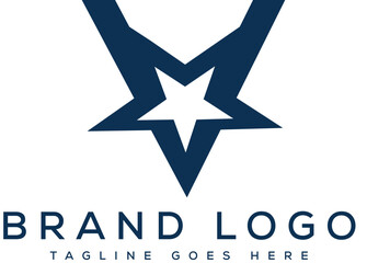 Obraz premium Letter V logo design vector template design for brand