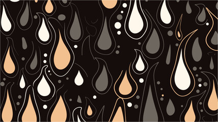 Drop pattern seamless in simple style  illustration. Drops Background in Vector. Graphic design of seamless water drop pattern. Drop Icon Seamless Pattern Vector Art Illustration.