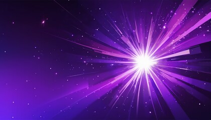 Stellar Burst in Abstract Violet Tones