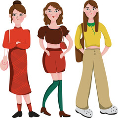 Fashion woman, women days, girl power