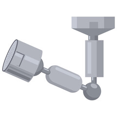 Rotatable faucet aerator vector cartoon illustration isolated on a white background.