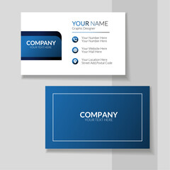 New Creative Modern Simple Back And Front Business Card Design Template