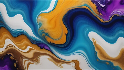 abstract watercolor multicolored drawing