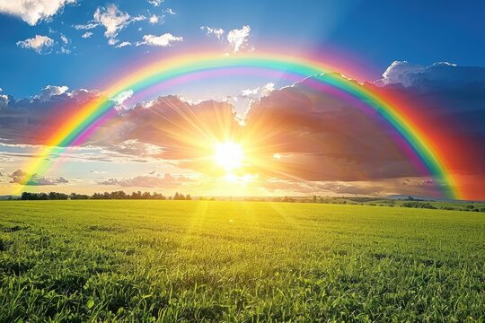 beautiful sky rainbow nature professional photography