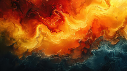 The dance of flames and smoke paints a picture of raw power and beauty