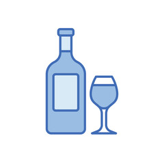 Wine icon vector stock illustration
