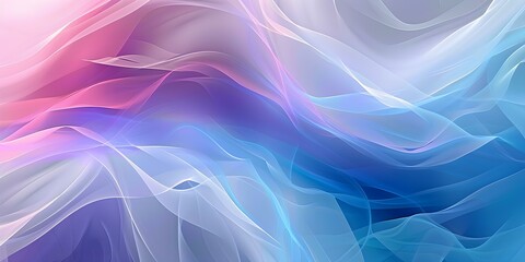 Fototapeta premium Ethereal Waves of Colorful Light Interactions