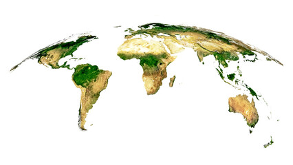 High resolution image of Earth. Panoramic planet map with texture surface.  © POSMGUYS