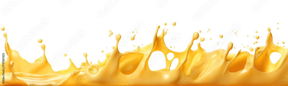 Wall mural delicious melted cheese splash cut out