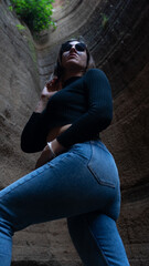 person sitting on stairs