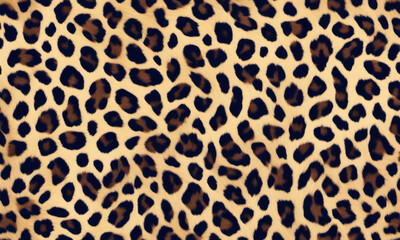 Leopard fur print design. Animal skin pattern