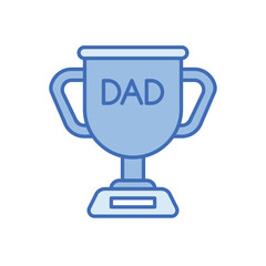 Trophy icon vector stock illustration