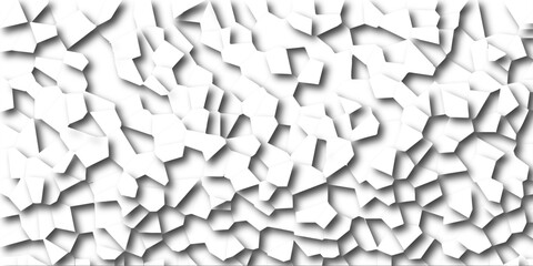 Abstract white paper cut shadows background realistic crumpled paper decoration textured with multi tiles mosaic seamless pattern.  Background can be use to celebration