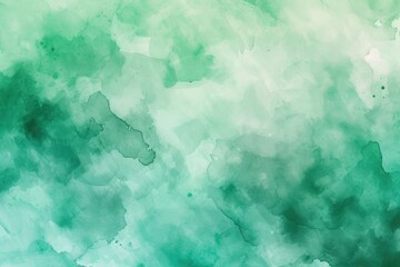 Fototapeta na wymiar A vibrant photo showcasing a multitude of watercolor brushstrokes in green and white hues, creating a dynamic background, Vivid, refreshing mint green watercolor background, AI Generated